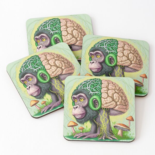 Item preview, Monkeys and  Mushrooms No.2 designed and sold by MacTampa.