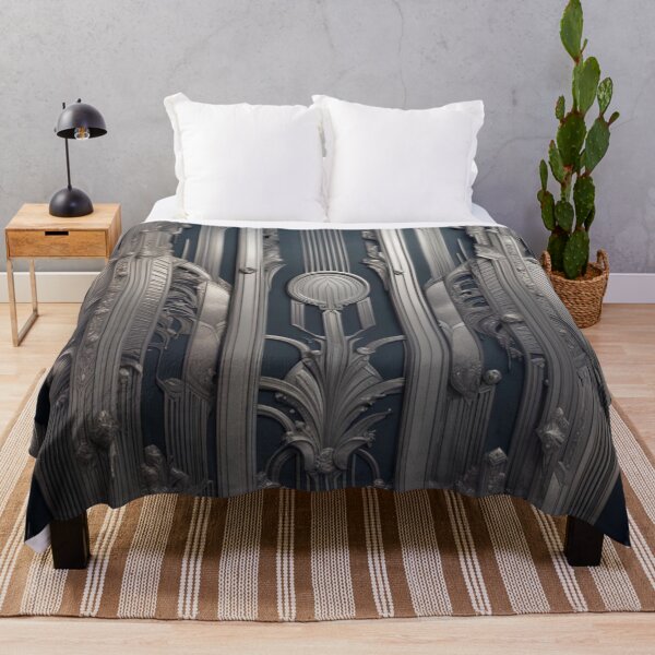 Item preview, Art Deco Silver Wall 2 designed and sold by EclecticDen.