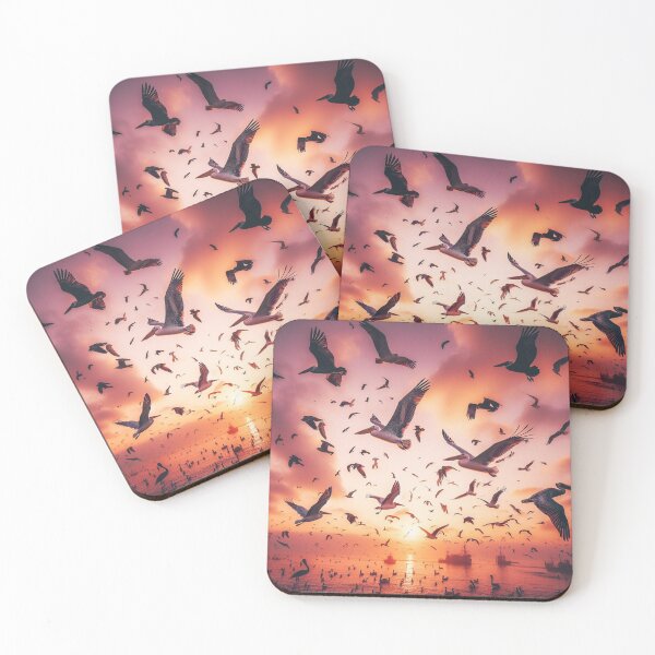Item preview, Sunset Soar: Birds in Flight designed and sold by NaphDesigns.