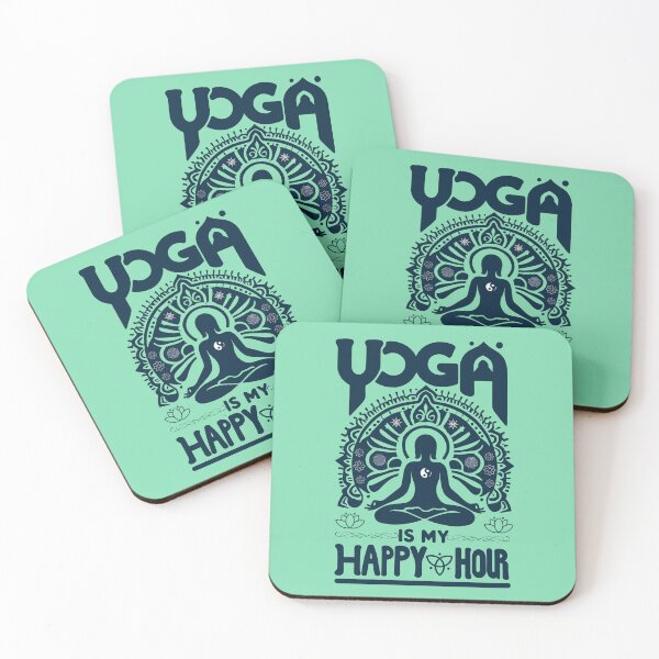 Item preview, Yoga Lover - Yoga Is My Happy Hour designed and sold by JessArty ⭐⭐⭐⭐⭐.