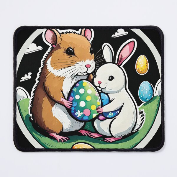 Item preview, Adorable Hamster and Bunny for Easter time! designed and sold by nvrprooo.