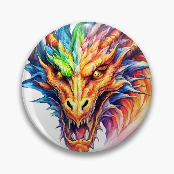 Item preview, Chroma-Dragon: Fantastic Creature with Vibrant Colors designed and sold by Aurorartsprint.