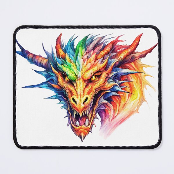 Item preview, Chroma-Dragon: Fantastic Creature with Vibrant Colors designed and sold by Aurorartsprint.