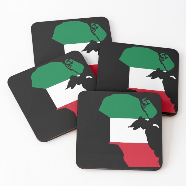Item preview, Flag Map of Kuwait designed and sold by feether-store.