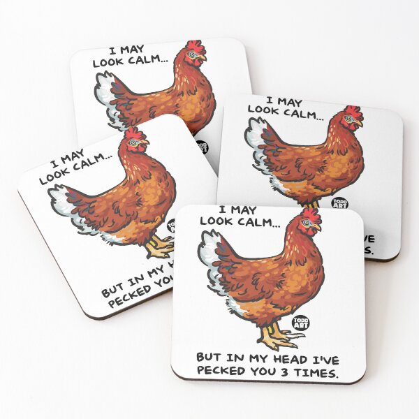 Item preview, CHICKEN PECK YOU 3 TIMES designed and sold by TODD GOLDMAN.