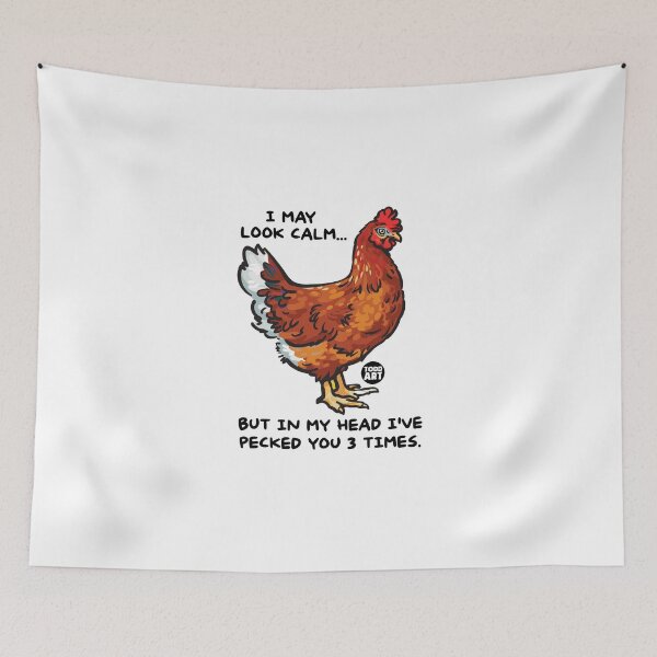 Item preview, CHICKEN PECK YOU 3 TIMES designed and sold by TODD GOLDMAN.