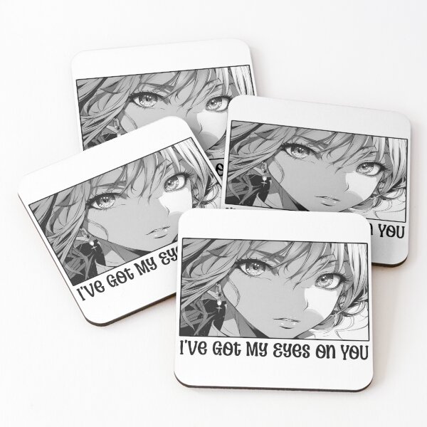 Item preview, Anime Eyes, Girl Looking, Catchy Phrase, I've Got My Eyes on You designed and sold by AmeliasDreams.