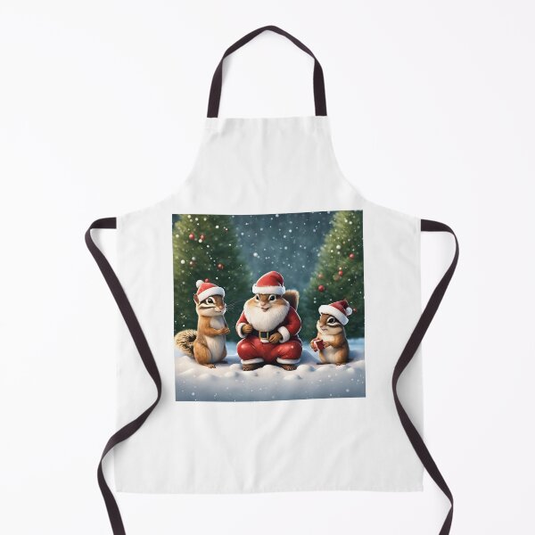 Item preview, santa chipmunk with family designed and sold by seahorse crossing.