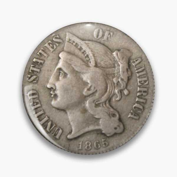 Item preview, 1865 Three Cent Nickel XF designed and sold by coinsxcrochet.