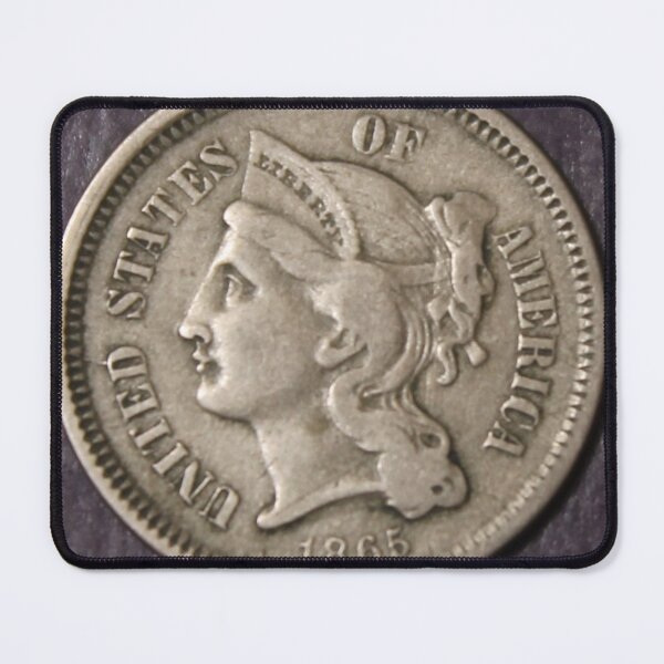 Item preview, 1865 Three Cent Nickel XF designed and sold by coinsxcrochet.