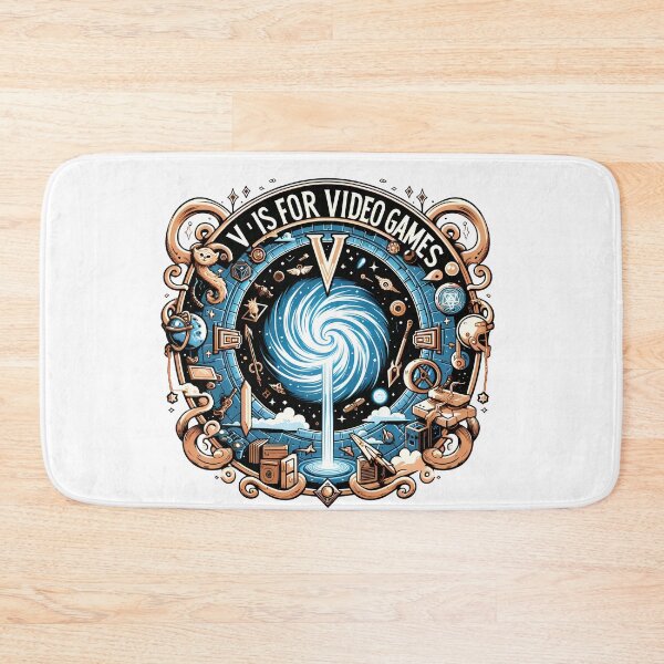 Item preview, Galactic Gamer's Odyssey - 'V' Portal to Video Game Worlds designed and sold by NovaGenArt.