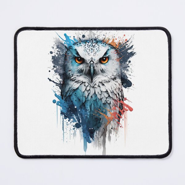 Item preview, Owl in splashed paint effect designed and sold by Jerhus.