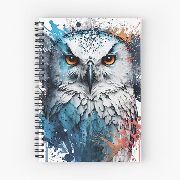 Item preview, Owl in splashed paint effect designed and sold by Jerhus.