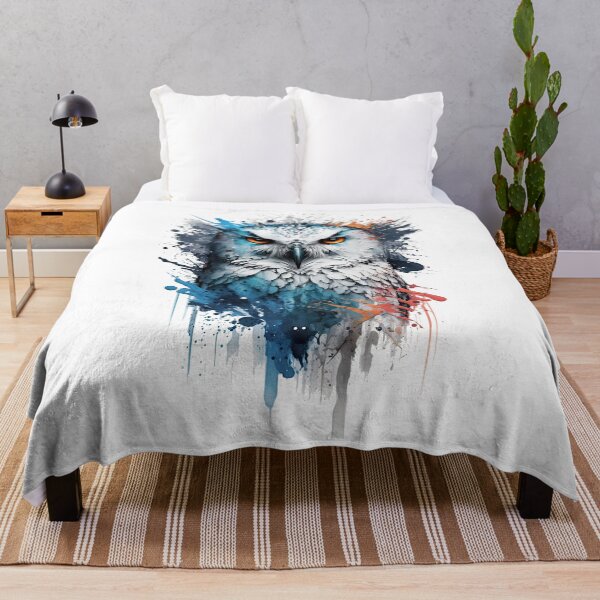 Item preview, Owl in splashed paint effect designed and sold by Jerhus.
