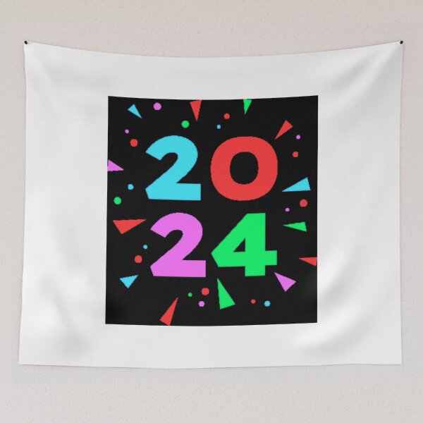 Item preview, 2024 Colorful Happy New Year designed and sold by DinoCook.