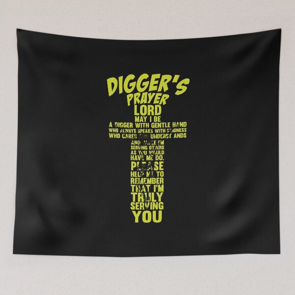 Item preview, Digger's Prayer Lord / Digger / Mining designed and sold by Tee Hub.