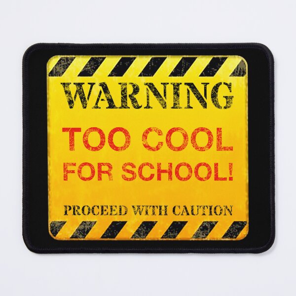 Item preview, Hilarious Human Warning Sign - TOO COOL FOR SCHOOL! Humor, Sarcastic, Cheeky, Edgy Quotes/Memes T-Shirt Design designed and sold by GlobalCornerHub.