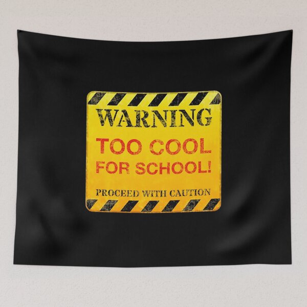 Item preview, Hilarious Human Warning Sign - TOO COOL FOR SCHOOL! Humor, Sarcastic, Cheeky, Edgy Quotes/Memes T-Shirt Design designed and sold by GlobalCornerHub.