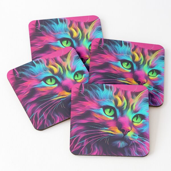 Item preview, Neon Hot Pink Cat designed and sold by anaraee.