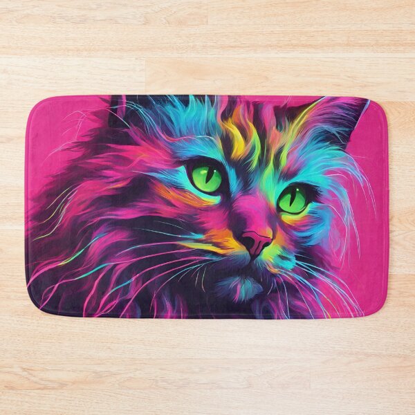 Item preview, Neon Hot Pink Cat designed and sold by anaraee.