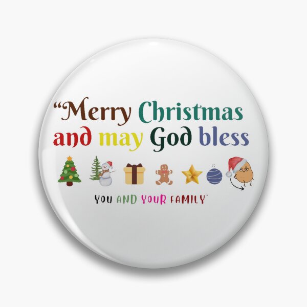 Item preview, God bless you and your family, Merry Christmas designed and sold by Fernandavaladao.