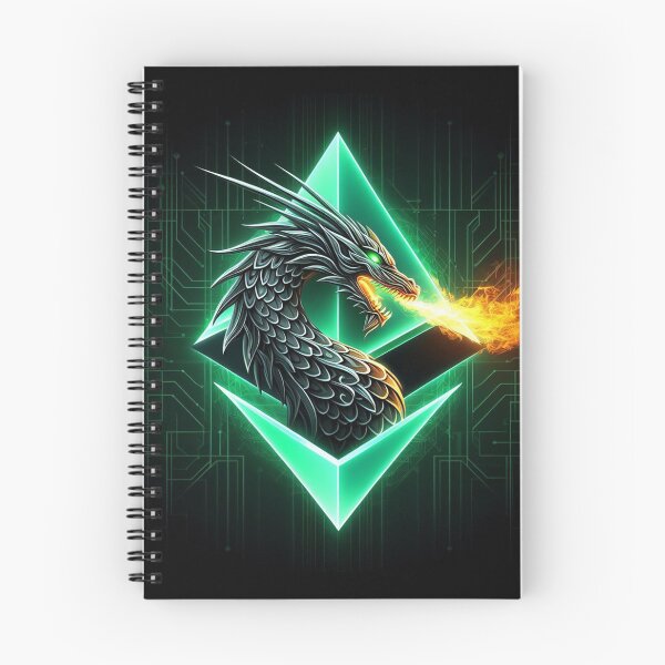 Item preview, Ethereum Crypto Currency Dragon  designed and sold by DinoKate.