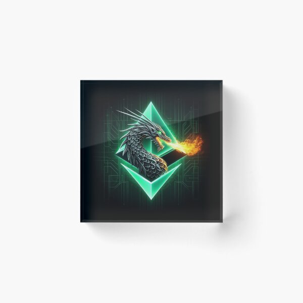 Item preview, Ethereum Crypto Currency Dragon  designed and sold by DinoKate.