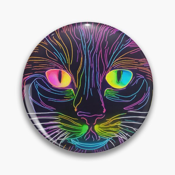 Item preview, Neon Lights Cat designed and sold by anaraee.