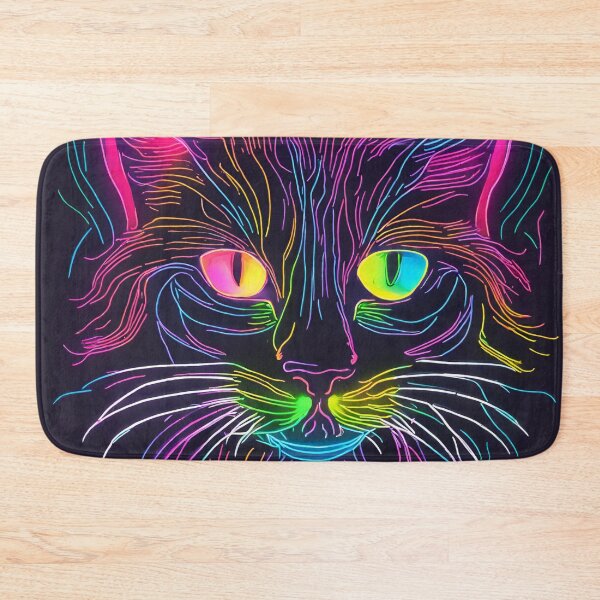 Item preview, Neon Lights Cat designed and sold by anaraee.