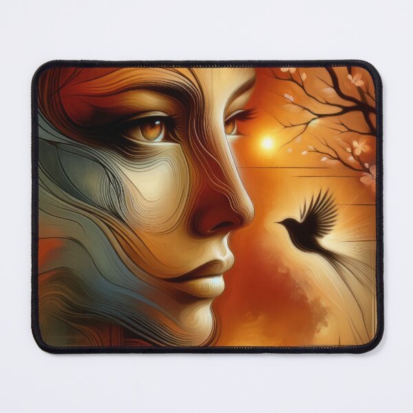 Item preview, Abstract Zen-Inspired Tranquil Portrait designed and sold by Vlark555.