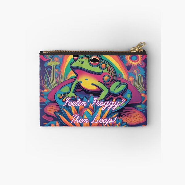 Item preview, Feel'in Froggy? Psychedelic Frog and Lotus Flowers designed and sold by DarlingsTees.