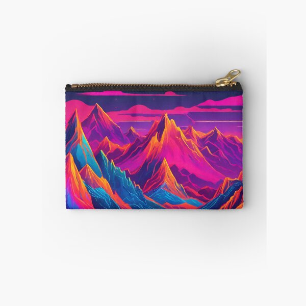 Item preview, Neon Mountain Range Landscape designed and sold by anaraee.