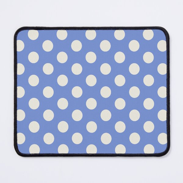 Item preview, Medium CREAM & DANUBE BLUE POLKA DOTS designed and sold by RachelMacht.