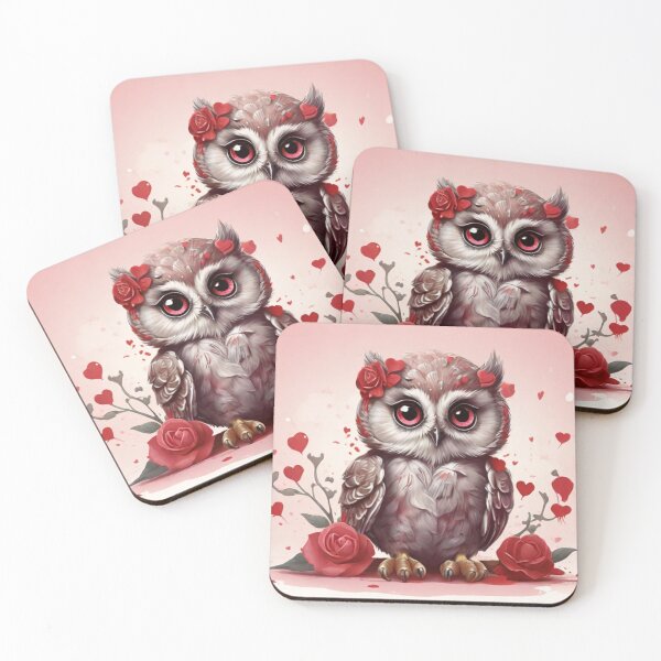 Item preview, Hoots of Love: Charming Valentine Owl designed and sold by T-shirtMill.