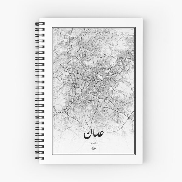 Item preview, Amman Street Map designed and sold by feether-store.