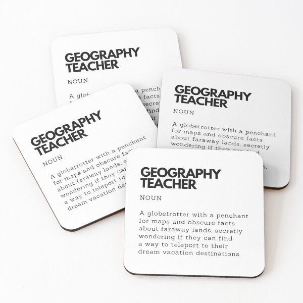 Item preview, Geography Teacher Definition | Funny Gift for Geography Teacher designed and sold by PakoArtStudio.
