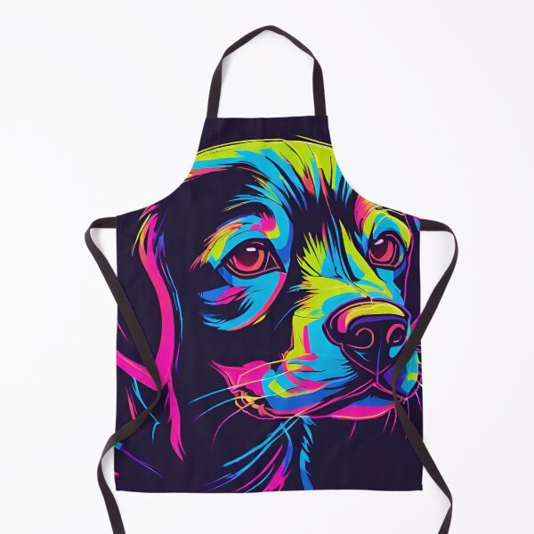 Aperçu de l'œuvre Chien chiot néon créée et vendue par anaraee.