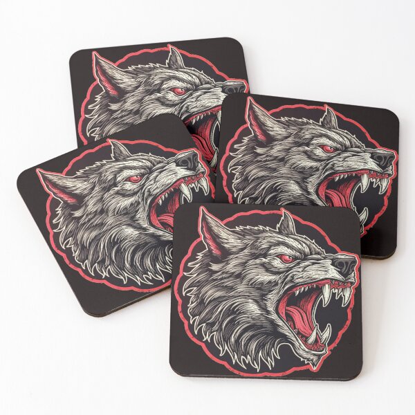 Item preview, Fierce Red-Eyed Wolf designed and sold by Domenico Scalise.