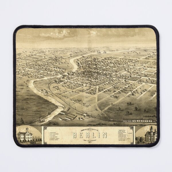Item preview, Berlin, Wisconsin (1867) designed and sold by allhistory.