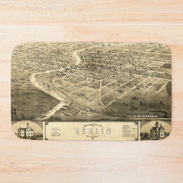 Item preview, Berlin, Wisconsin (1867) designed and sold by allhistory.