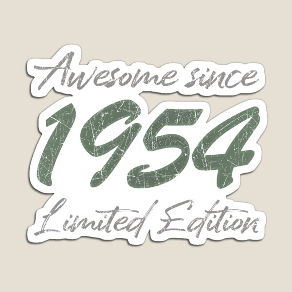 Aperçu de l'œuvre Awesome 1954 Limited Edition 70th Birthday Retro Style créée et vendue par Thomas Remmers.