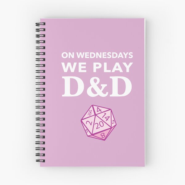 Artikelvorschau, Mittwochs spielen wir D & D - Pink entworfen und verkauft von whatfollows.