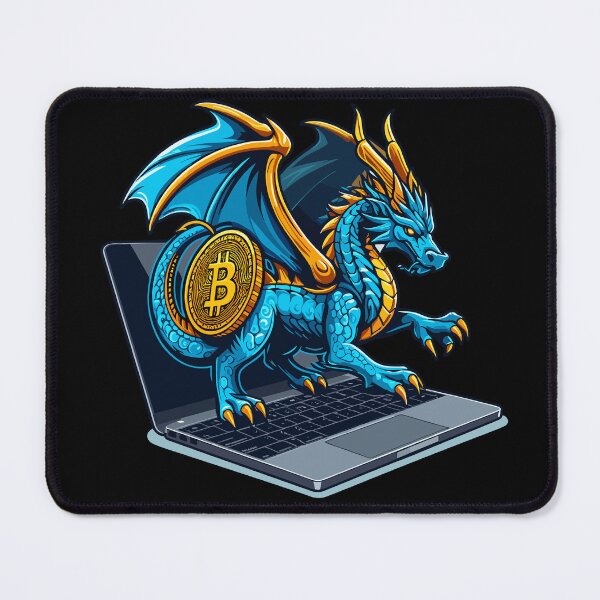 Item preview, Bitcoin Crypto Currency Dragon designed and sold by DinoKate.