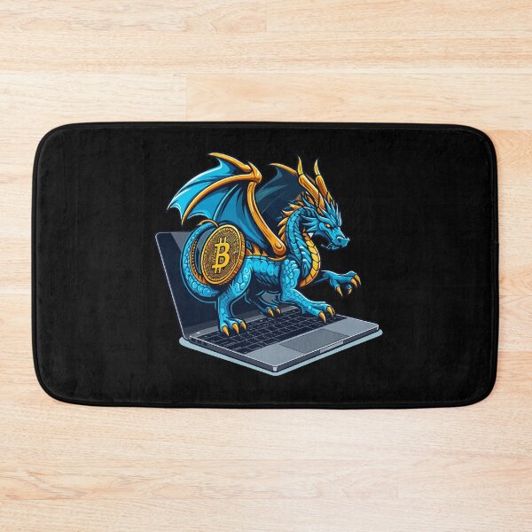 Item preview, Bitcoin Crypto Currency Dragon  designed and sold by DinoKate.