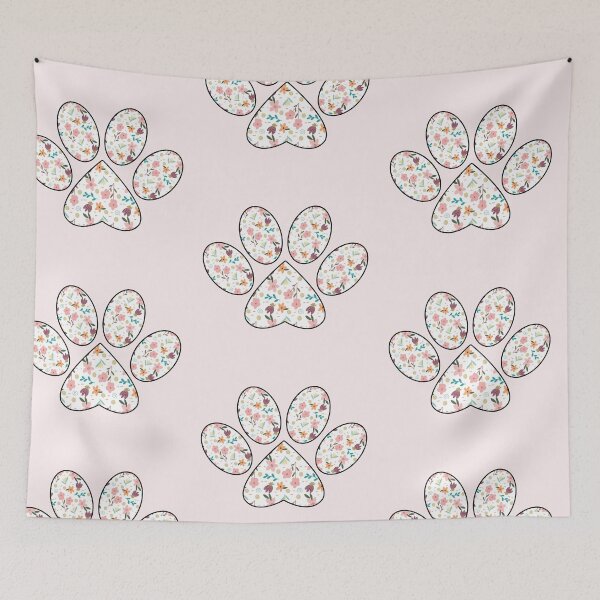 Item preview, Paw Print - Flowers designed and sold by Erinmarko.