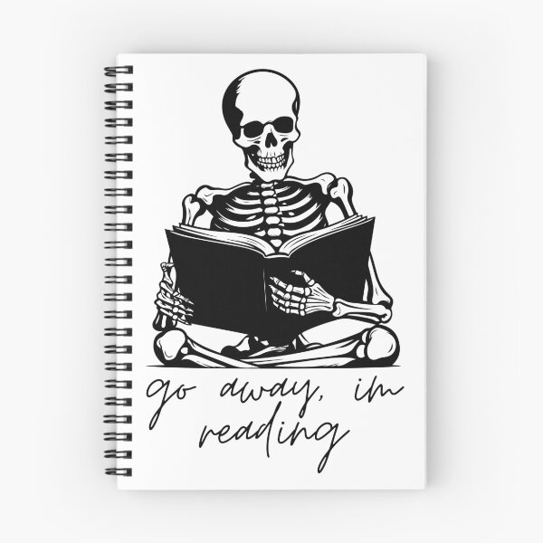 Item preview, Skeleton Go Away I'm Reading designed and sold by anaraee.