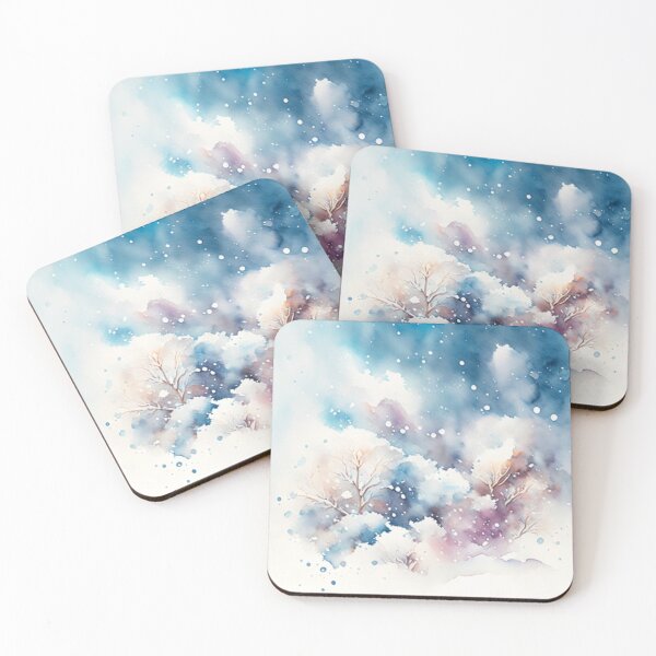 Item preview, watercolor snow and nature designed and sold by catcraftss.