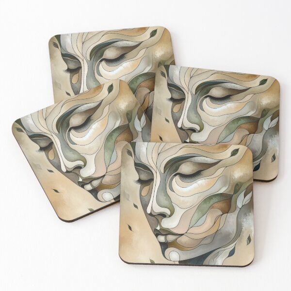 Item preview, Contemplative Abstract Zen Portrait designed and sold by Vlark555.