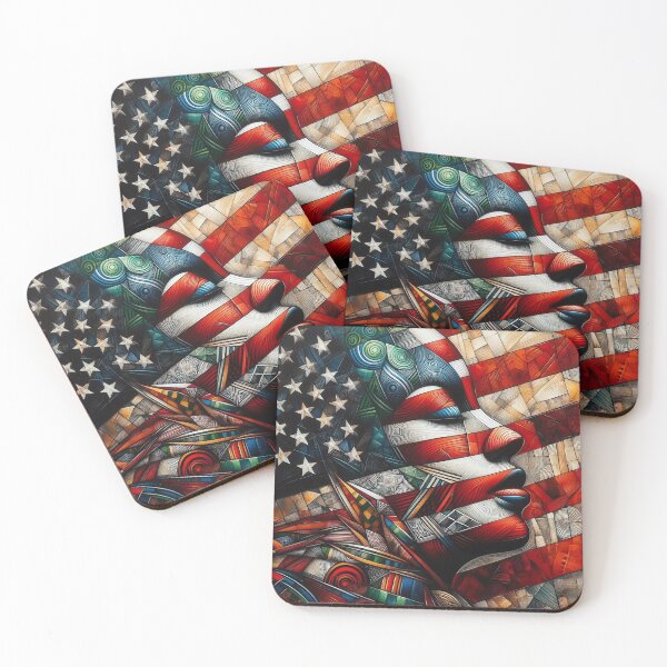 Item preview, Unity Across Continents: US & Africa Flags 2 designed and sold by NaphDesigns.