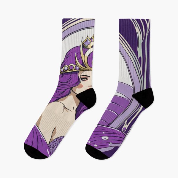 Item preview, Edra Art Deco Mermaid Purple designed and sold by EclecticDen.